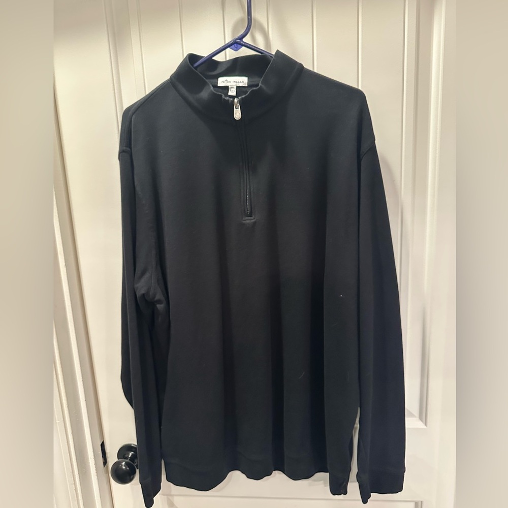 Peter Millar Crown Comfort Quarter Zip Black XXL